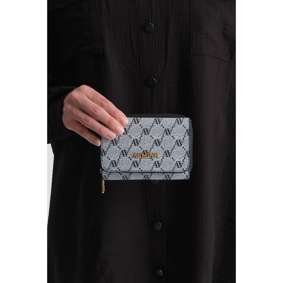 Armine Polka Dot Wallet Grey Collection - MALLTURK