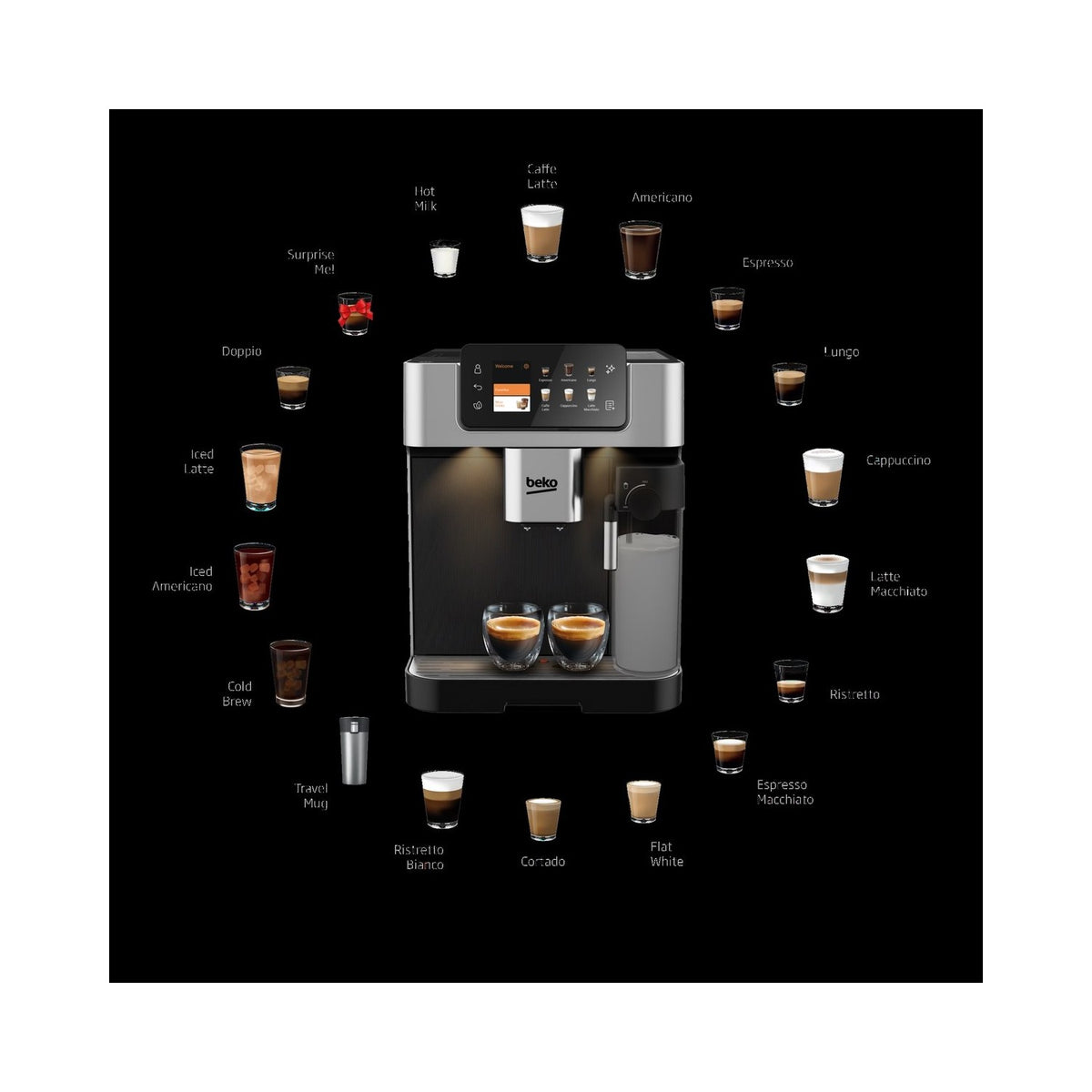 Beko CEG 7348 X CaffeExperto Fully Automatic Espresso Machine - MALLTURK