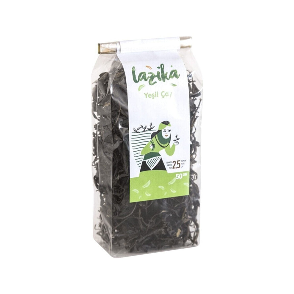 Lazika Iki Kisilik tea Seti - black tea 400 g, bergamot flavored Demlik bags, green tea 50 g, Sekine - MALLTURK