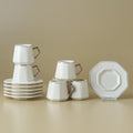 Karaca Zeher Turkish Coffee Cup Set for 6, 90 ml