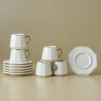 Karaca Zeher Turkish Coffee Cup Set for 6, 90 ml