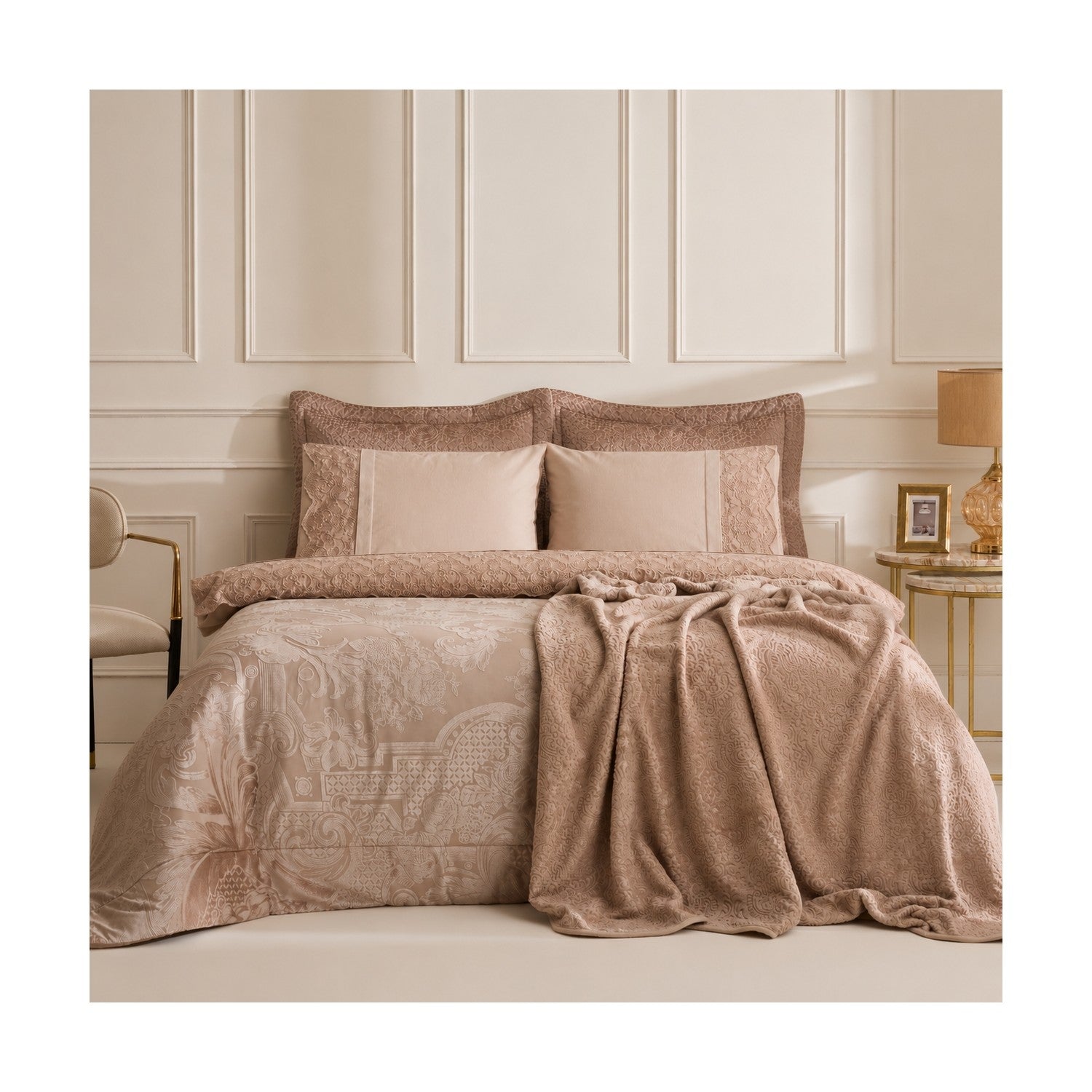 Karaca Home Valeria Best 8-Piece Bridal Set, Mink - MALLTURK