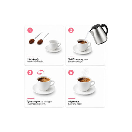 Shazel Strawberry Turkish Coffee 100 g | Natural Strawberry Flavor | Special Series - MALLTURK