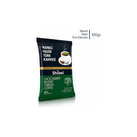 Shazel Mint Turkish Coffee 100 g | Natural Mint Oil | Special Series - MALLTURK