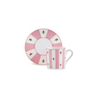 Karaca Flowerful Turkish Coffee Cup Set for 6, 80 ml