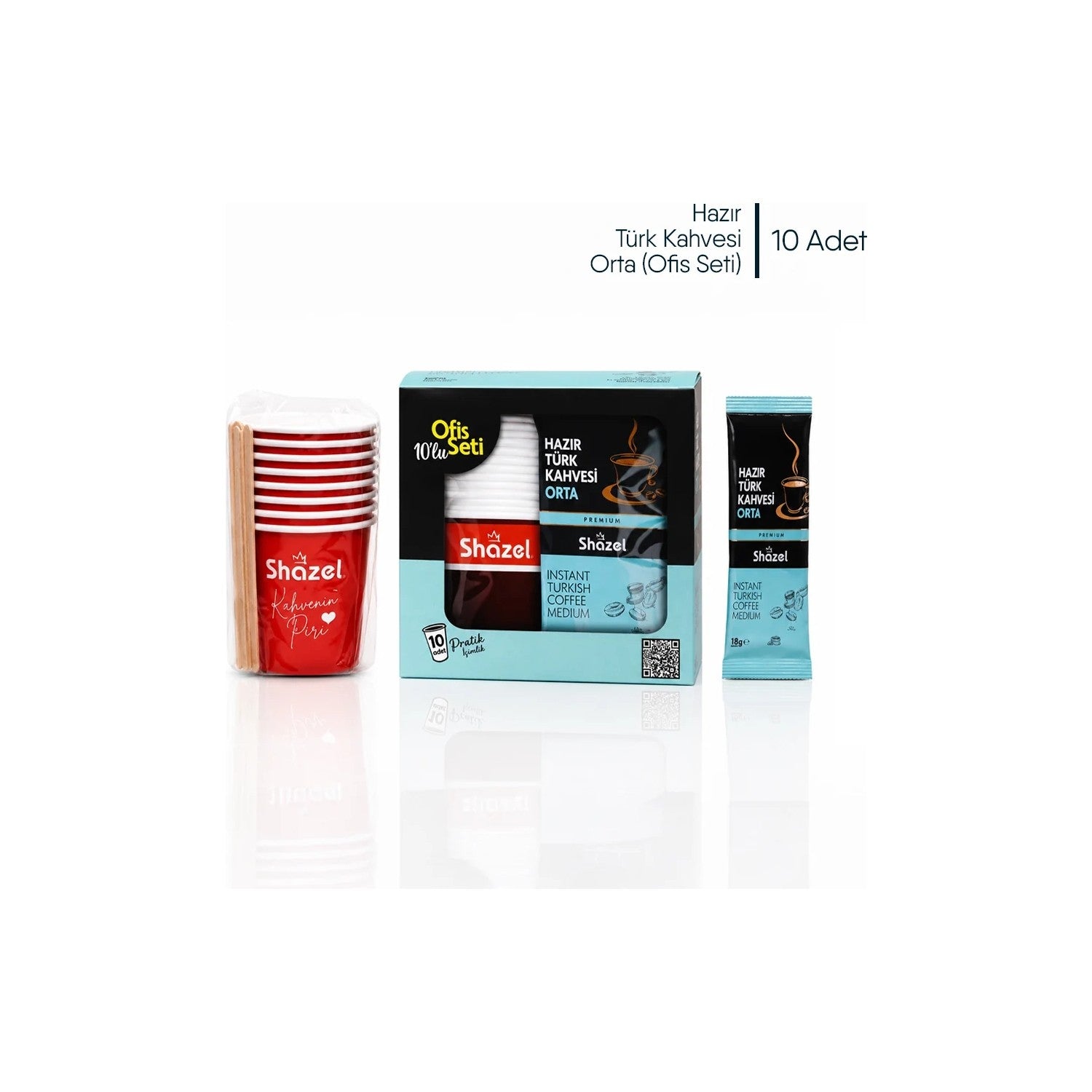 Shazel Instant Turkish Coffee Office Set - Medium - MALLTURK