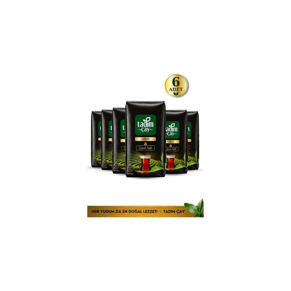 Tadim tea Gold 6 pieces 1000 g (HAKIKI RIZE tea, pack black tea) - MALLTURK