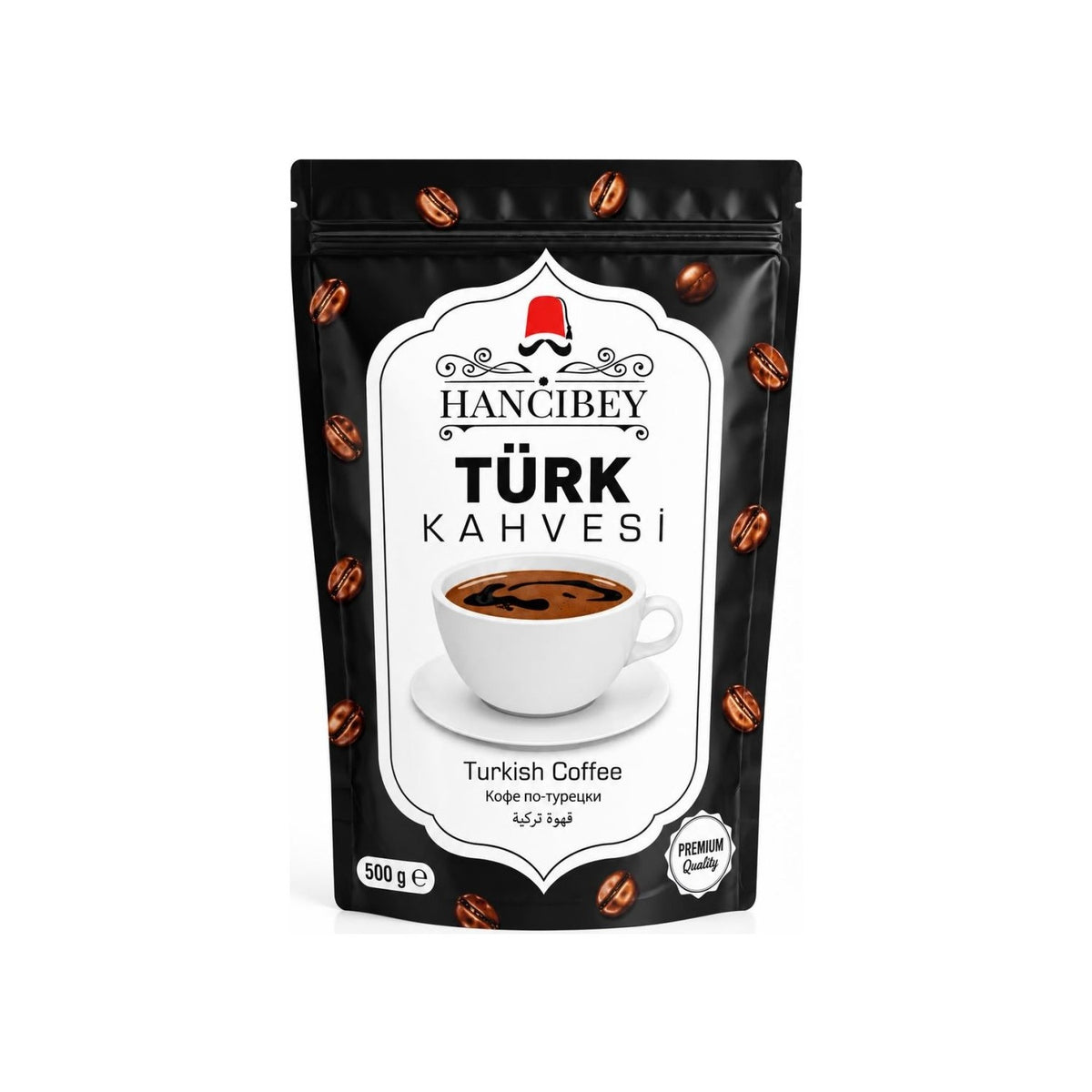 Hancibey Turkish Coffee, Medium Roast, 500 gr - MALLTURK