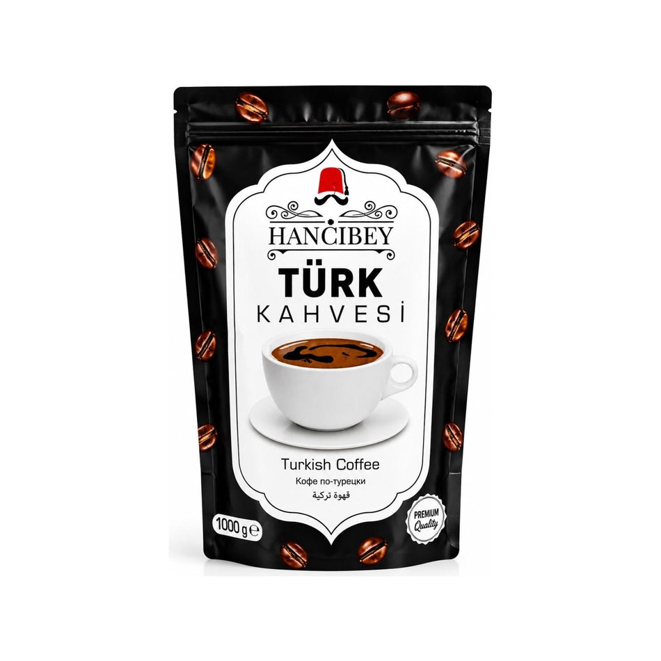 Hancibey Turkish Coffee, Medium Roast, 1kg - MALLTURK