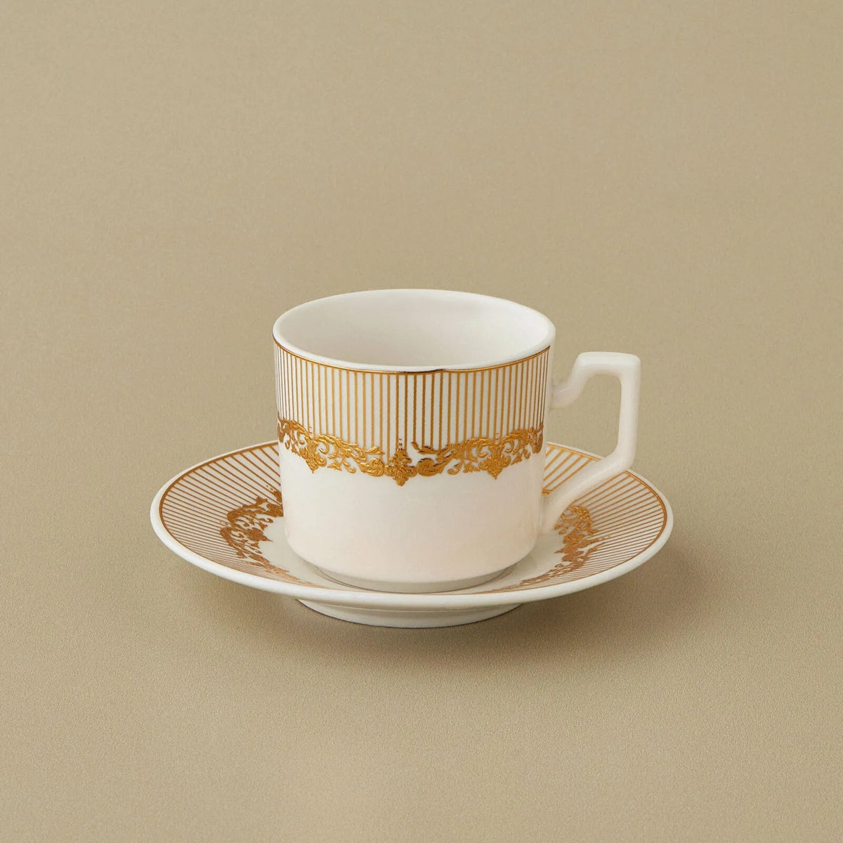 Karaca Vildan Turkish Coffee Cup Set for 6, 100 ml - MALLTURK