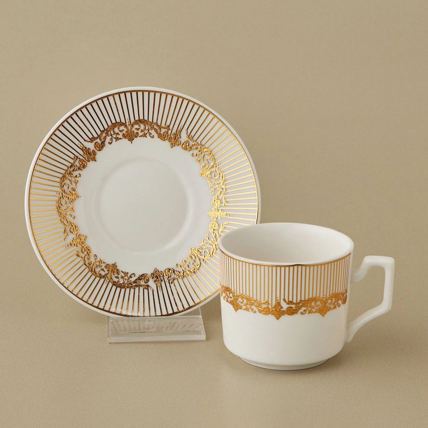 Karaca Vildan Turkish Coffee Cup Set for 6, 100 ml - MALLTURK