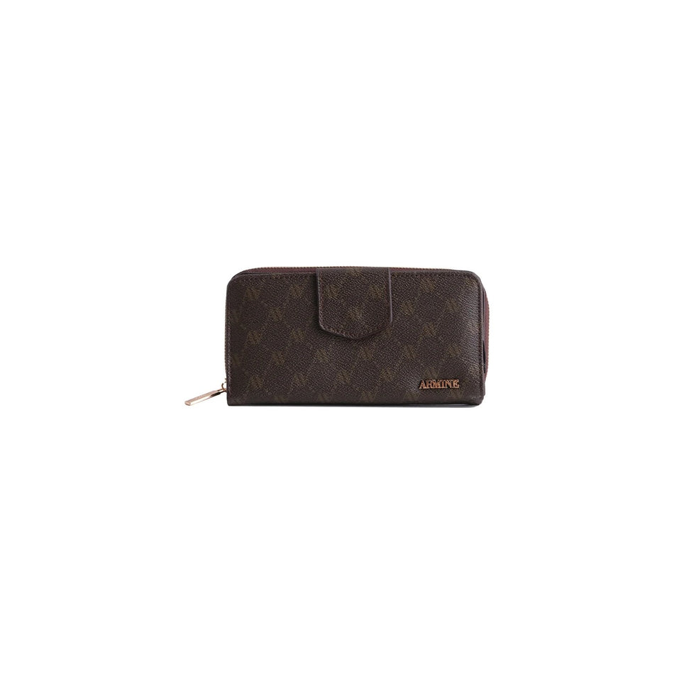 Armine Dotted Wallet Coffee Type - MALLTURK