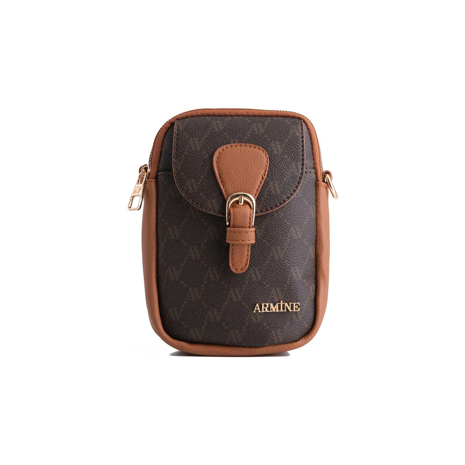 Armine Polka Dot Handbag, Coffee
