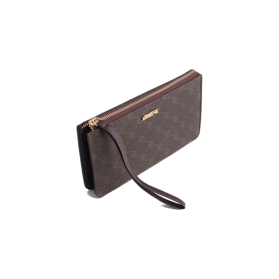 Armine Dotted Wallet Coffee Line - MALLTURK
