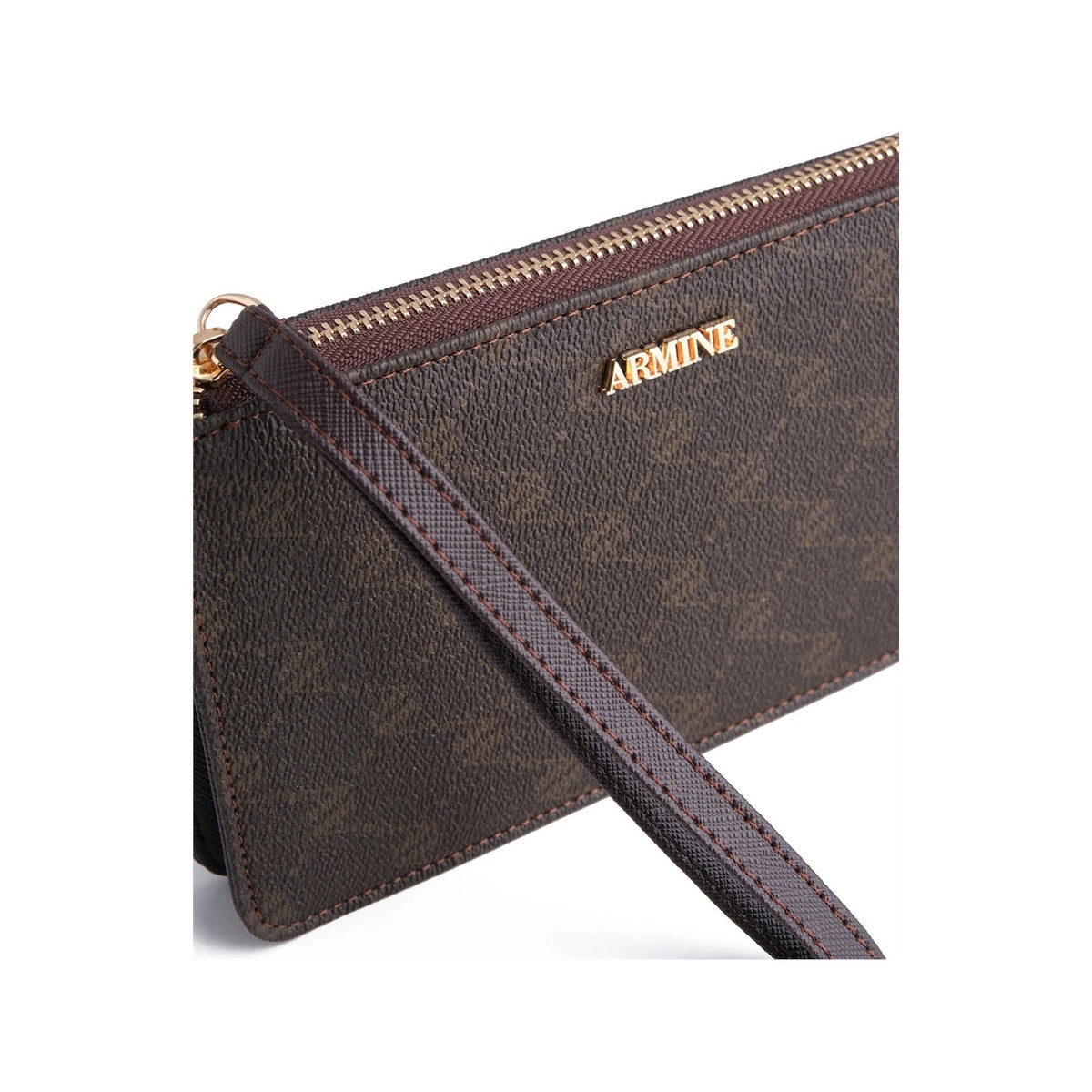 Armine Dotted Wallet Coffee Line - MALLTURK