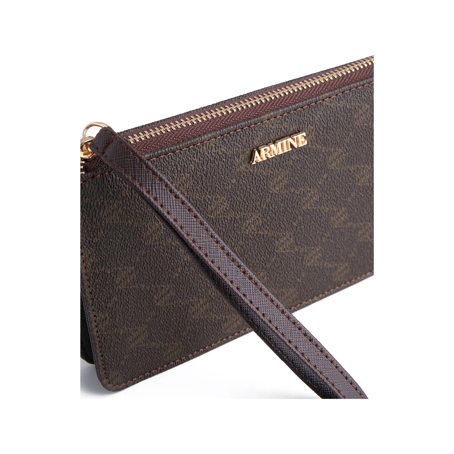Armine Dotted Wallet Coffee Line - MALLTURK