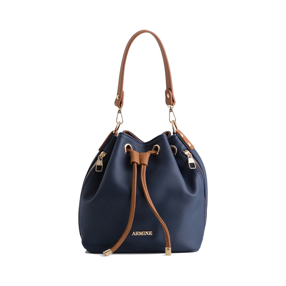 Armine Pia Bag Navy Blue Casual Model - MALLTURK
