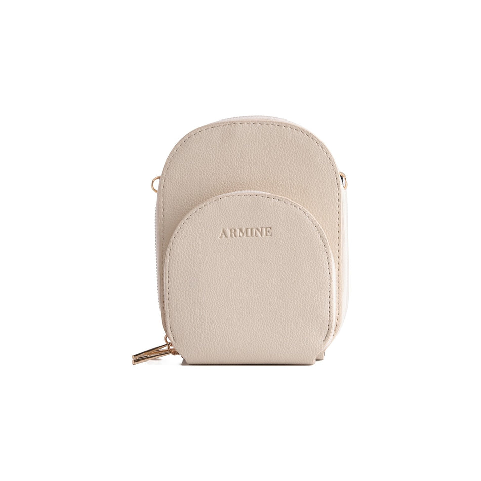 Armine Pia Handbag Cream Design - MALLTURK