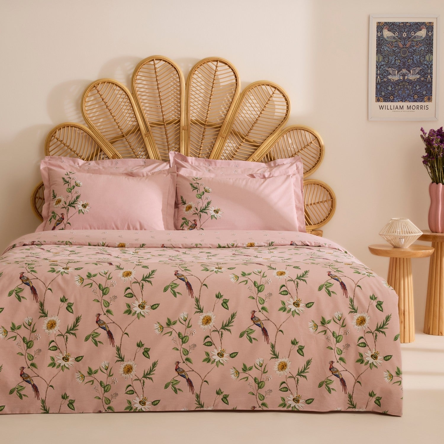 Karaca Home Calivra %100 Cotton Double Duvet Cover Set Powder Pink - MALLTURK