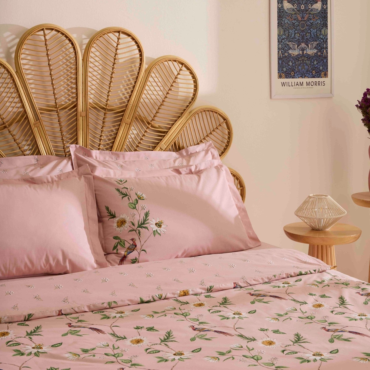 Karaca Home Calivra %100 Cotton Double Duvet Cover Set Powder Pink - MALLTURK