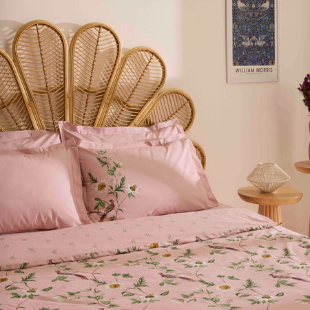 Karaca Home Calivra %100 Cotton Double Duvet Cover Set Powder Pink - MALLTURK