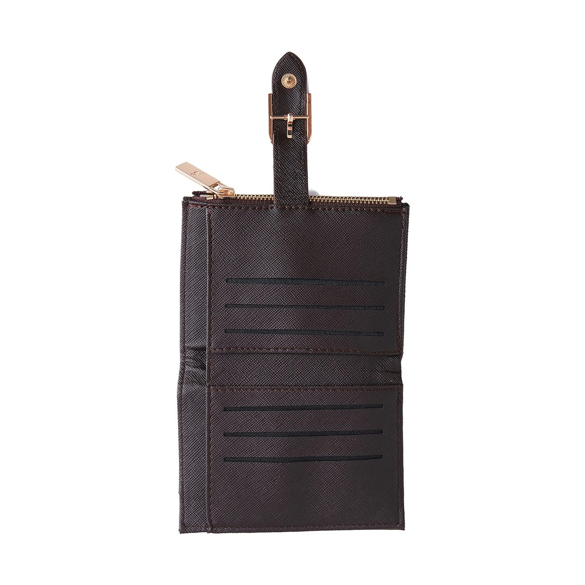 Armine Dotted Wallet Coffee Format - MALLTURK