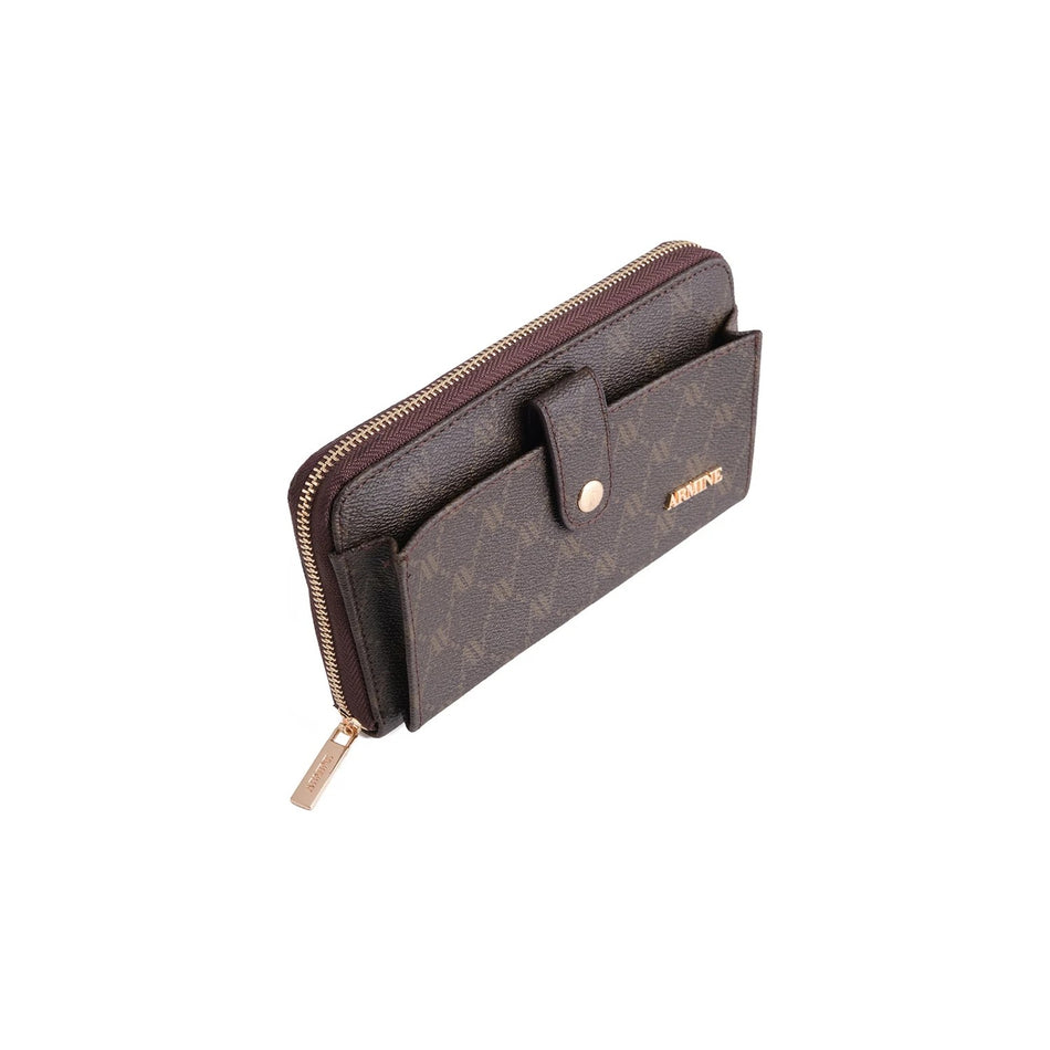Armine Dotted Wallet Coffee Range - MALLTURK