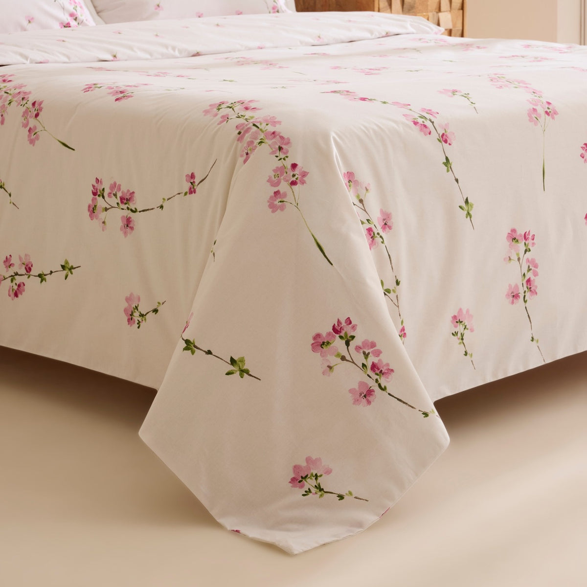 Karaca Home Natera 100% Cotton Single Duvet Cover Set Pink - MALLTURK