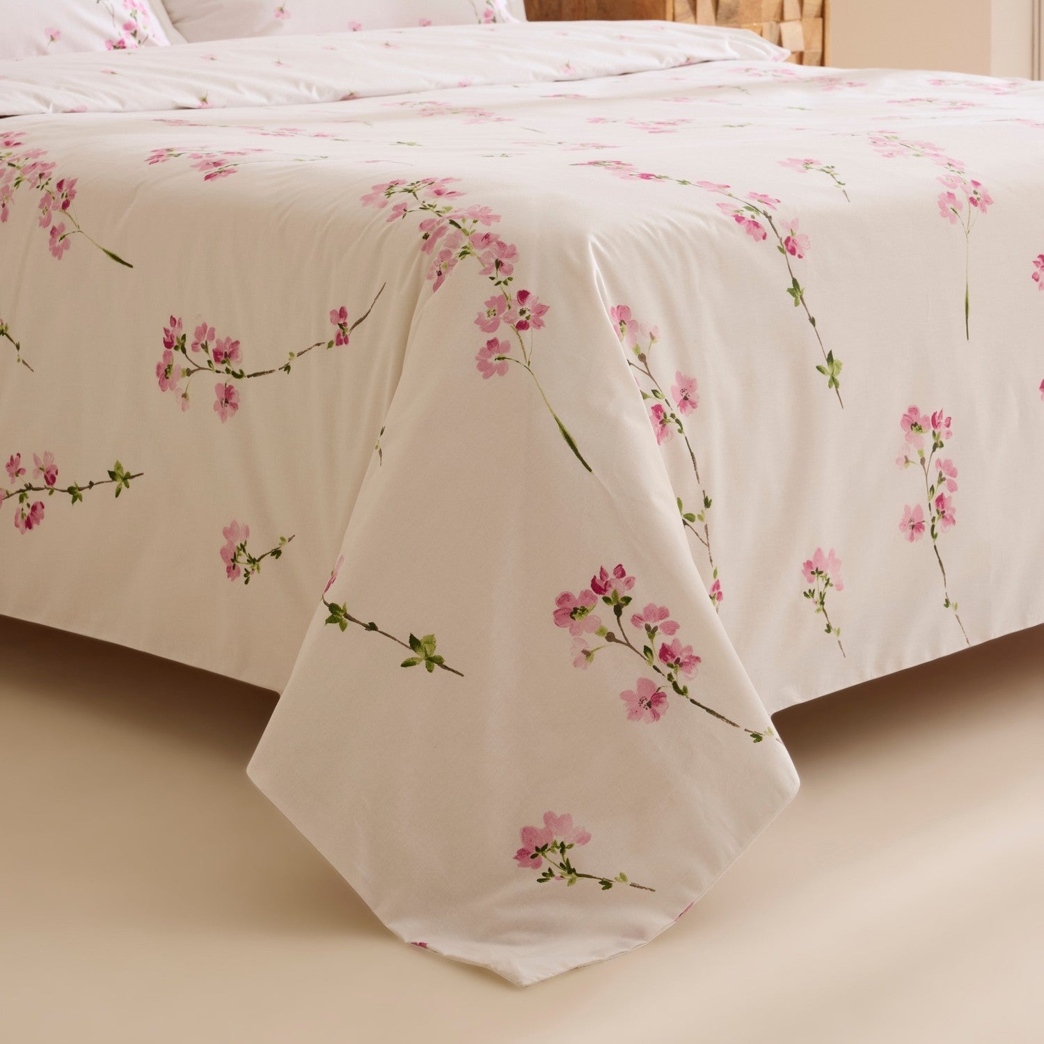 Karaca Home Natera 100% Cotton Single Duvet Cover Set Pink - MALLTURK