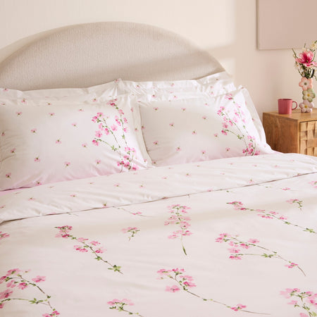 Karaca Home Natera 100% Cotton Single Duvet Cover Set Pink - MALLTURK