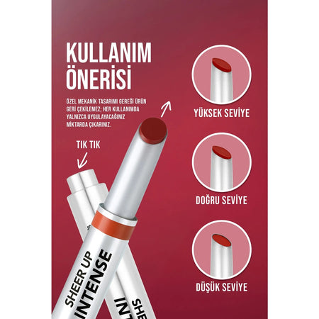 Flormar Sheer Up Lipstick - MALLTURK