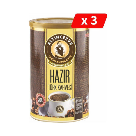 Altincezve Ready-to-Use Turkish Coffee Plain 500 Gr - 3-Pack - MALLTURK