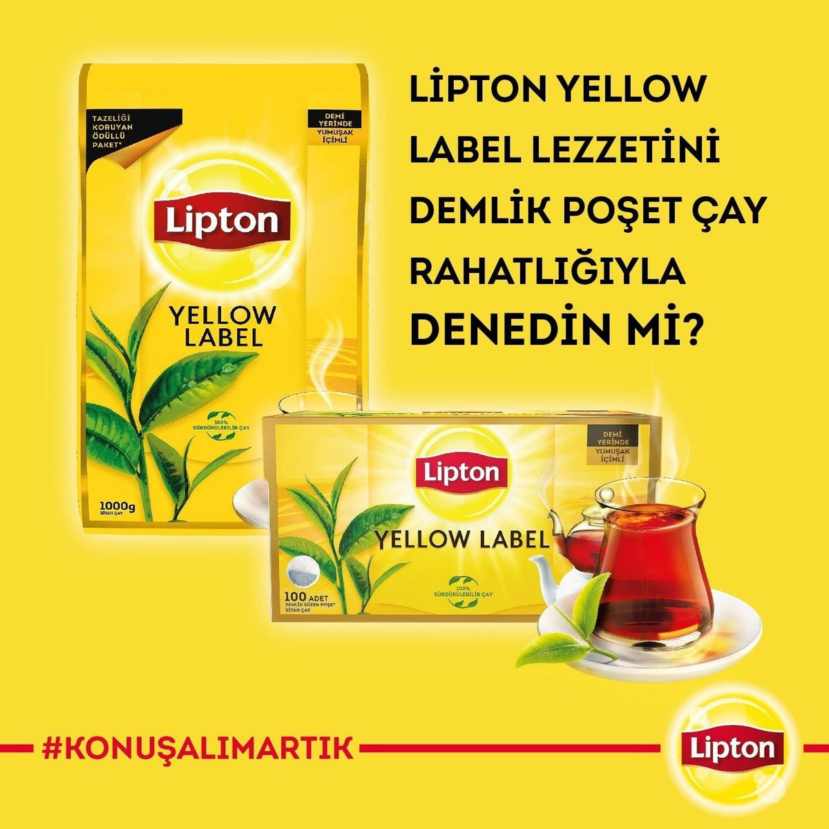 Lipton Yellow Label loose leaf tea 1000 g - MALLTURK