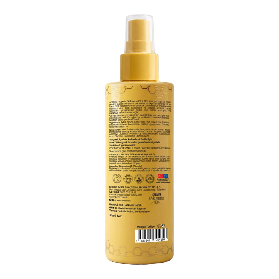 BEE'O Organic With Propolis Toner - Radiant and Smooth-Looking Skin - MALLTURK
