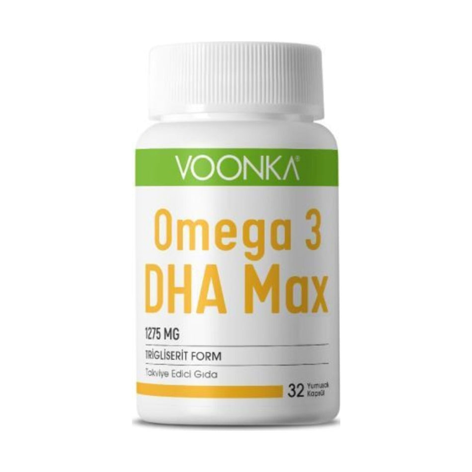 Voonka Omega 3 Dha Max 1275Mg 32 Capsules - MALLTURK