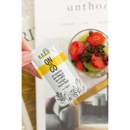 BEE'O Propolis On the Go 12-Pack 240 g Flower Honey with Natural Products