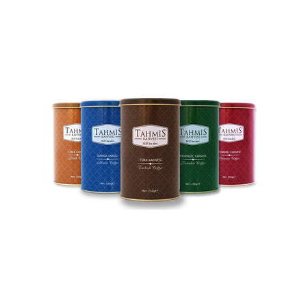 Tahmis 5-Piece Turkish Coffee Set 250g (Mastic Gum - Pistacia terebinthus - Turkish - Ottoman - Dibek) - MALLTURK