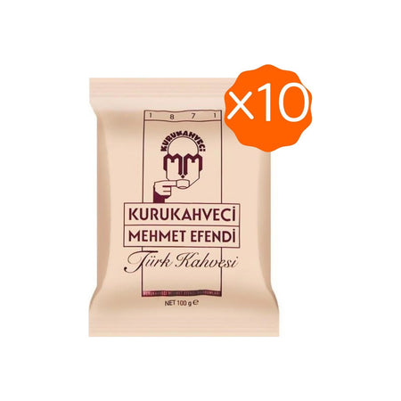 Kurukahveci Mehmet Efendi Turkish Coffee 100 gr x 10 - MALLTURK