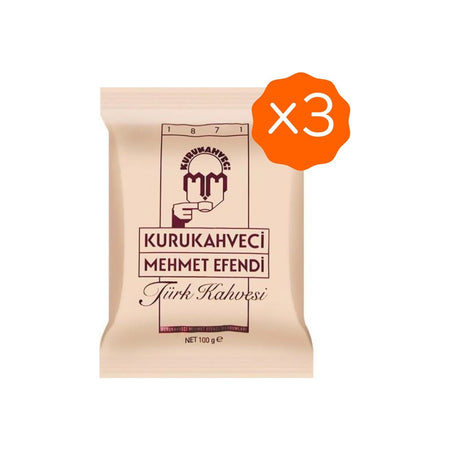 Kurukahveci Mehmet Efendi Turkish Coffee 100 gr x 3 - MALLTURK