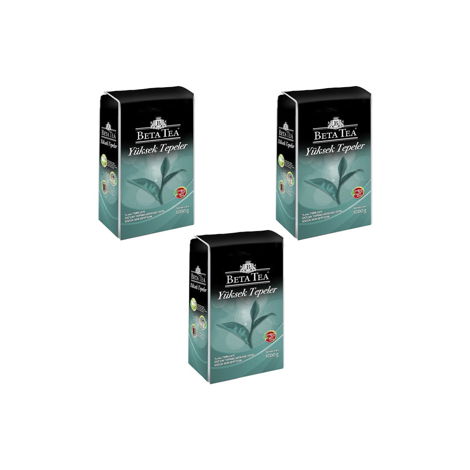 Beta Tea Yuksek Tepeler loose leaf tea 1 kg x 3 - MALLTURK