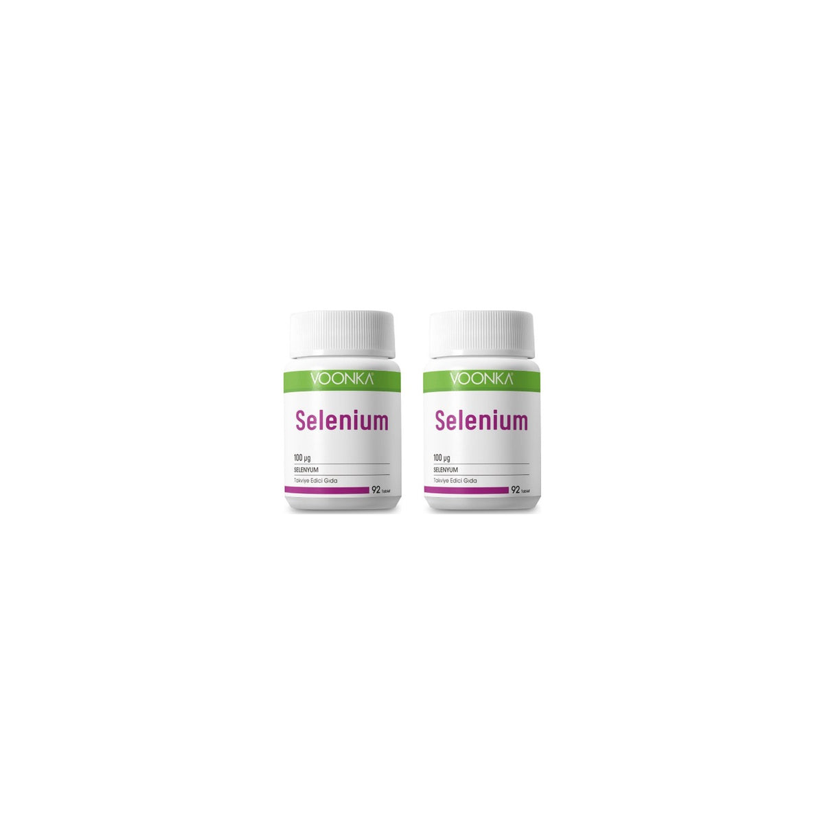 Voonka Selenium 100 mcg 92 Tablets X2 Pack - MALLTURK