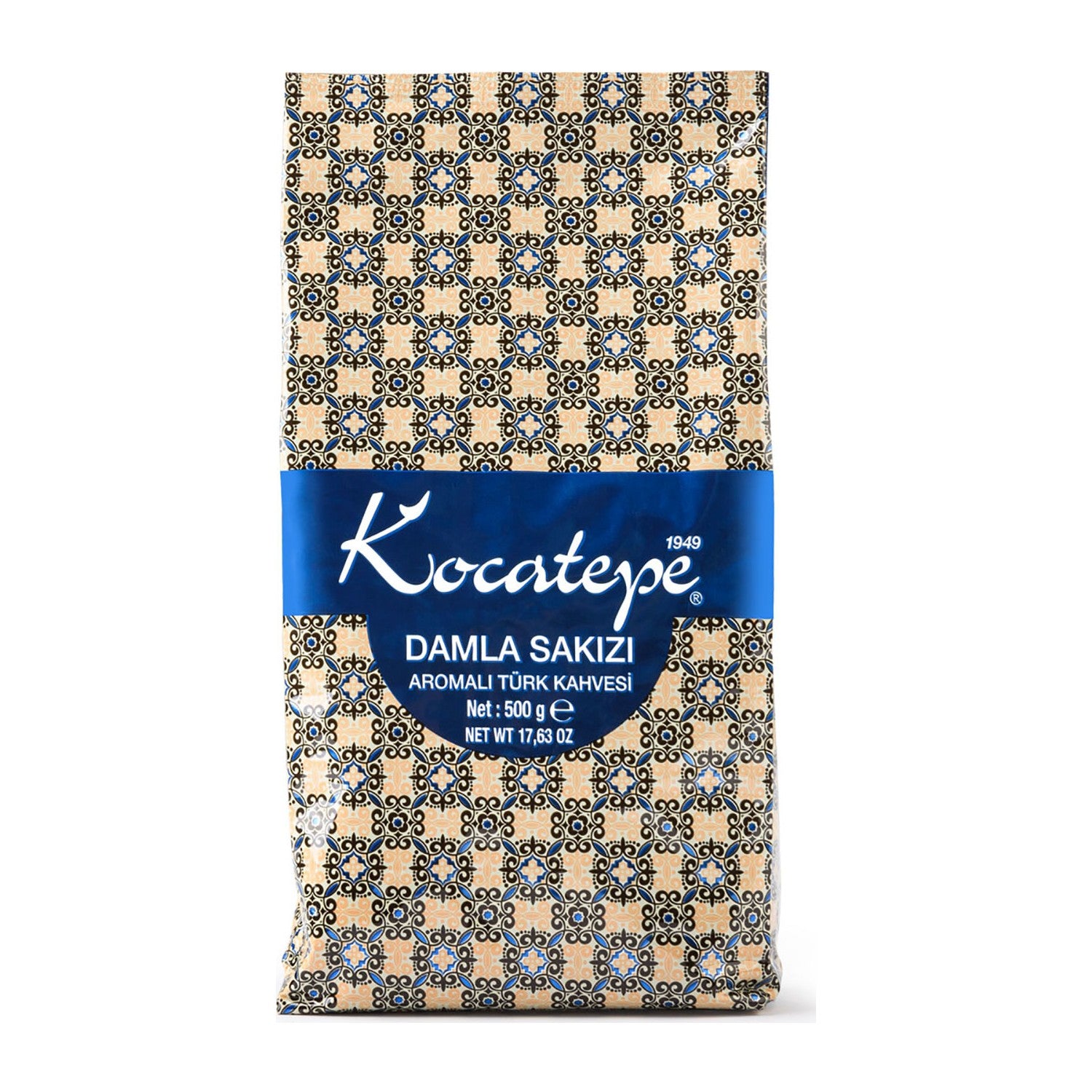 Kocatepe Coffee, Kocatepe Turkish Coffee, Mastic Gum Flavored, 500g Foil Pack, 3-Pack - MALLTURK