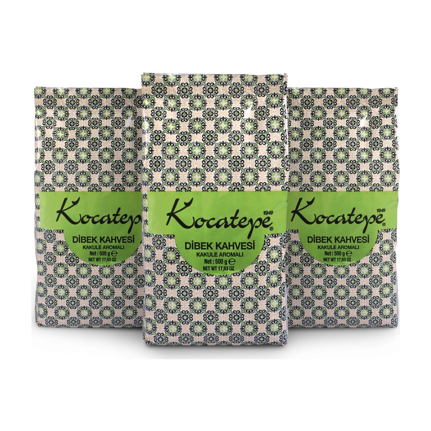 Kocatepe Coffee, Kocatepe Dibek Coffee 500GR Foil Pack of 3 - MALLTURK
