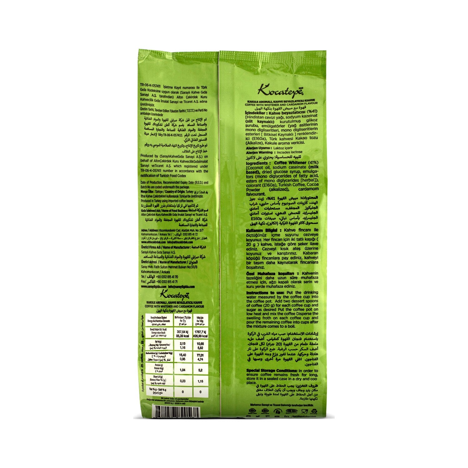 Kocatepe Coffee, Kocatepe Dibek Coffee 500GR Foil Pack of 3 - MALLTURK