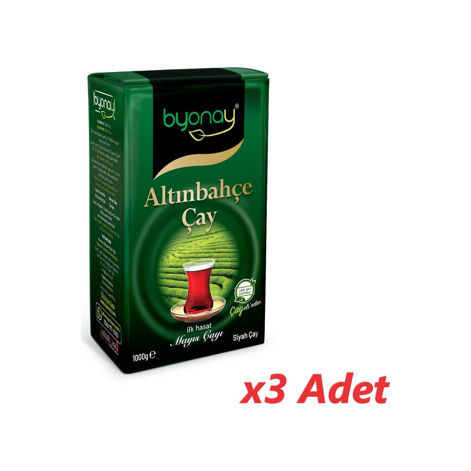 Byonay Altinbahce black tea 1000 g x 3'lu (Ilk Hasat/ Mayis tea) - MALLTURK