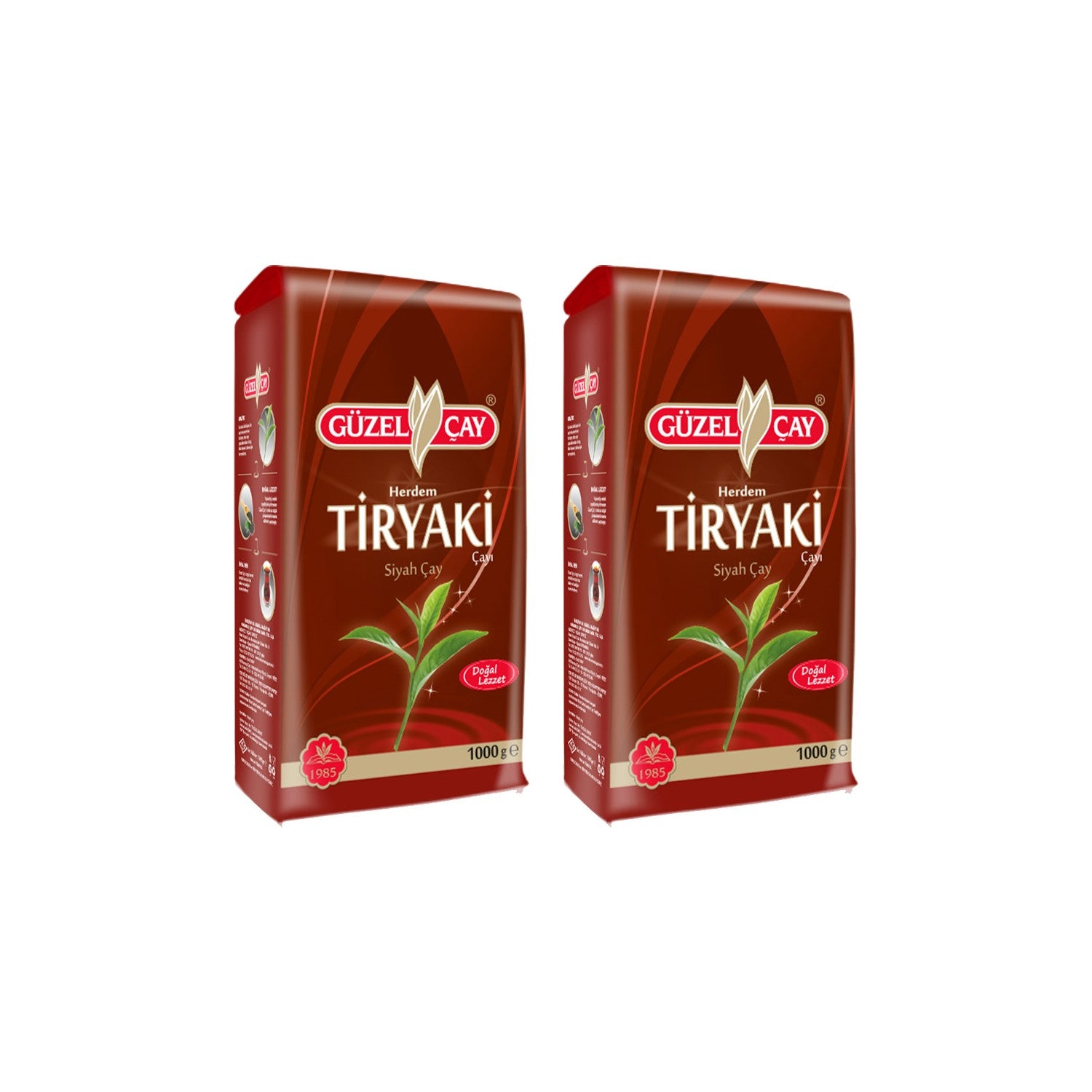 Guzel tea Tiryaki black tea 1000 g Firsat (x 2 pieces) - MALLTURK