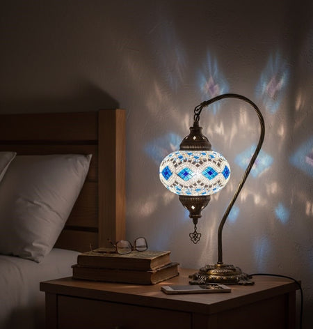 Table lamp, bedside table, bedside lighting, Turkish lamp night light - MALLTURK