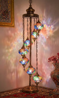 Turkish Mosaic Floor Lamp – 7 Globe