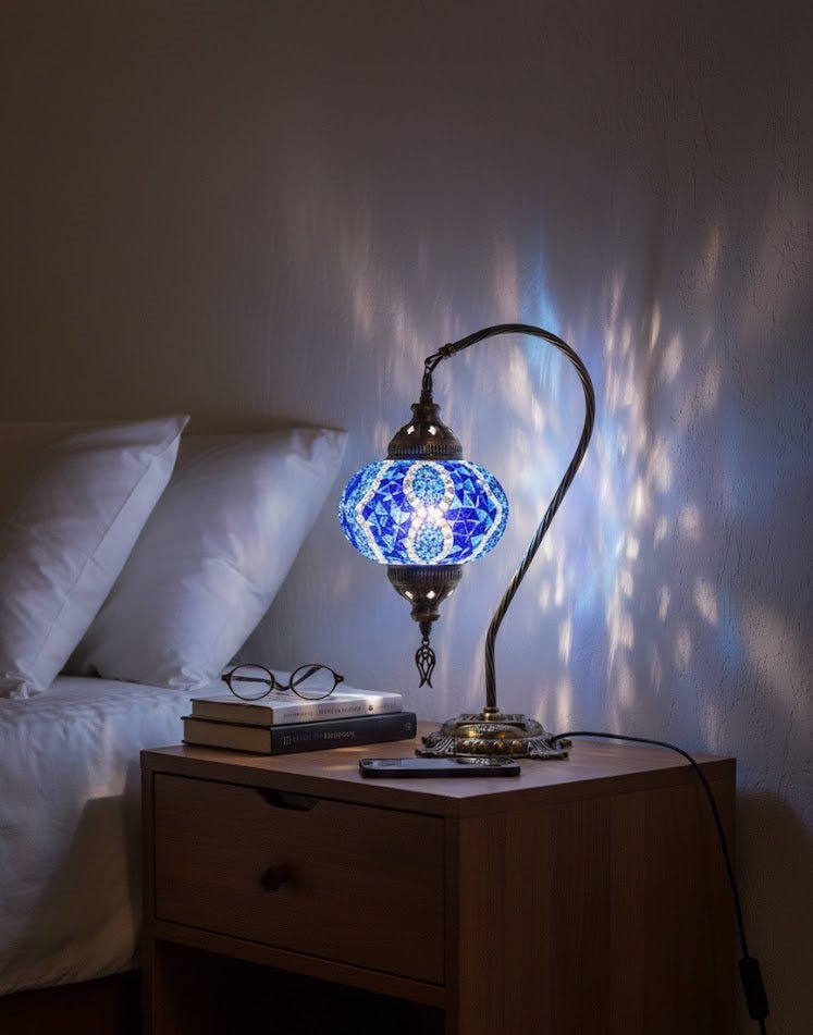 Table lamp, bedside table, bedside lighting, Turkish lamp night light - MALLTURK
