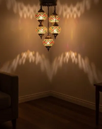Turkish Mosaic Chandelier – 5 Globe